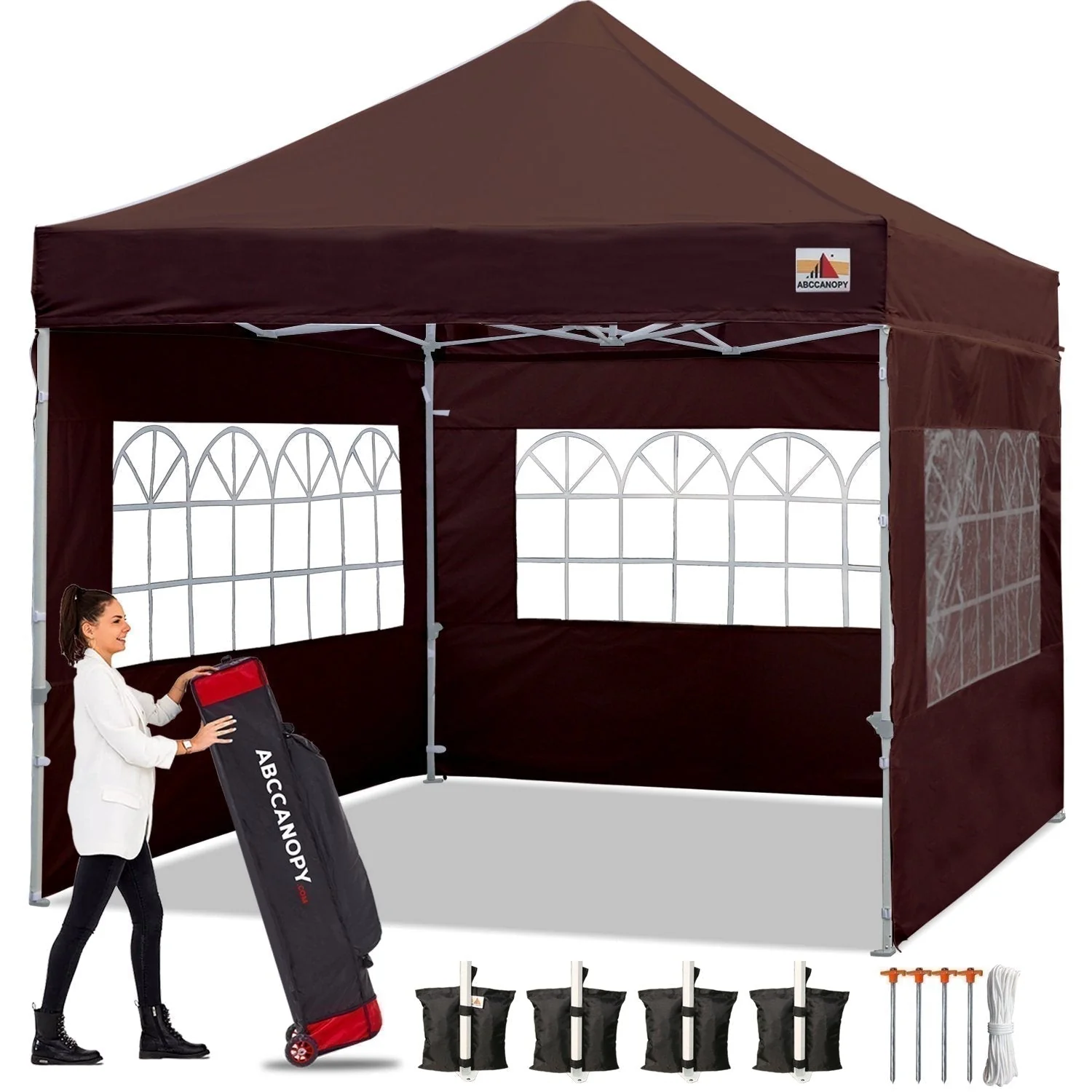 S1 Nova Base™-Lite Commercial Pop Up Canopy Tent with Window Sidewalls - Image 39