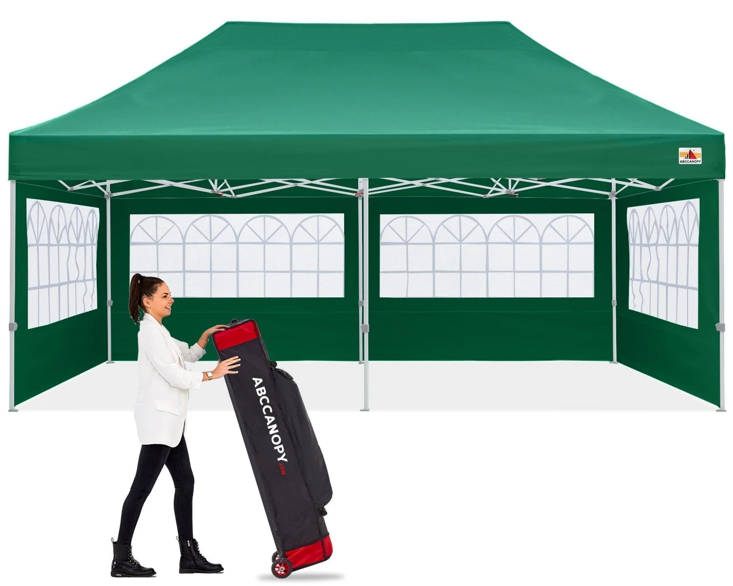 S1 Nova Base™-Lite Commercial Pop Up Canopy Tent with Window Sidewalls - Image 6