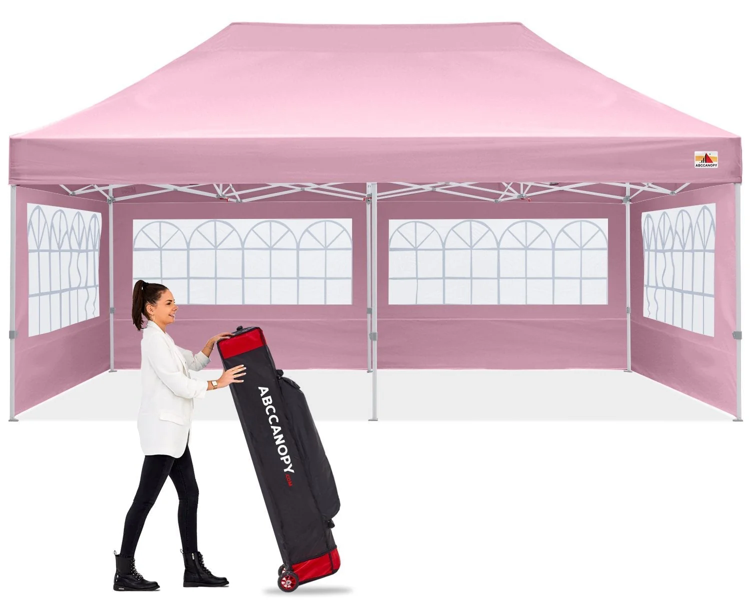 S1 Nova Base™-Lite Commercial Pop Up Canopy Tent with Window Sidewalls - Image 7