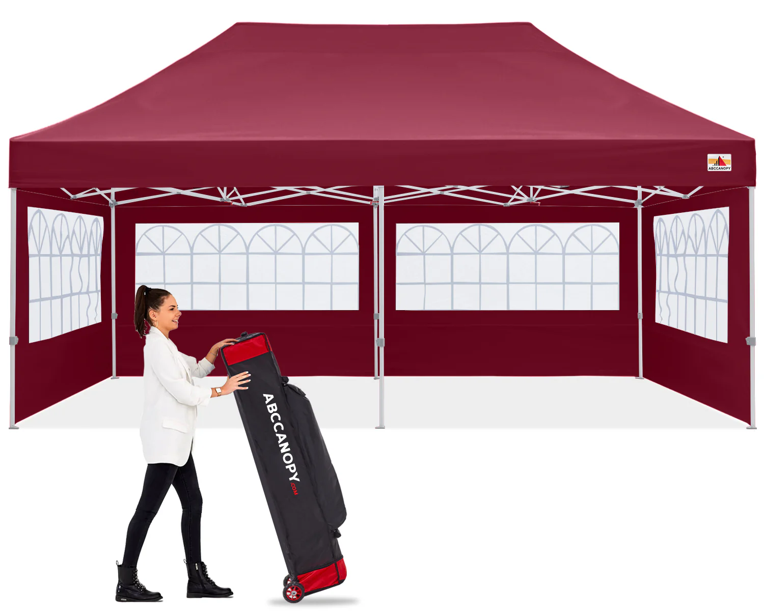 S1 Nova Base™-Lite Commercial Pop Up Canopy Tent with Window Sidewalls - Image 8
