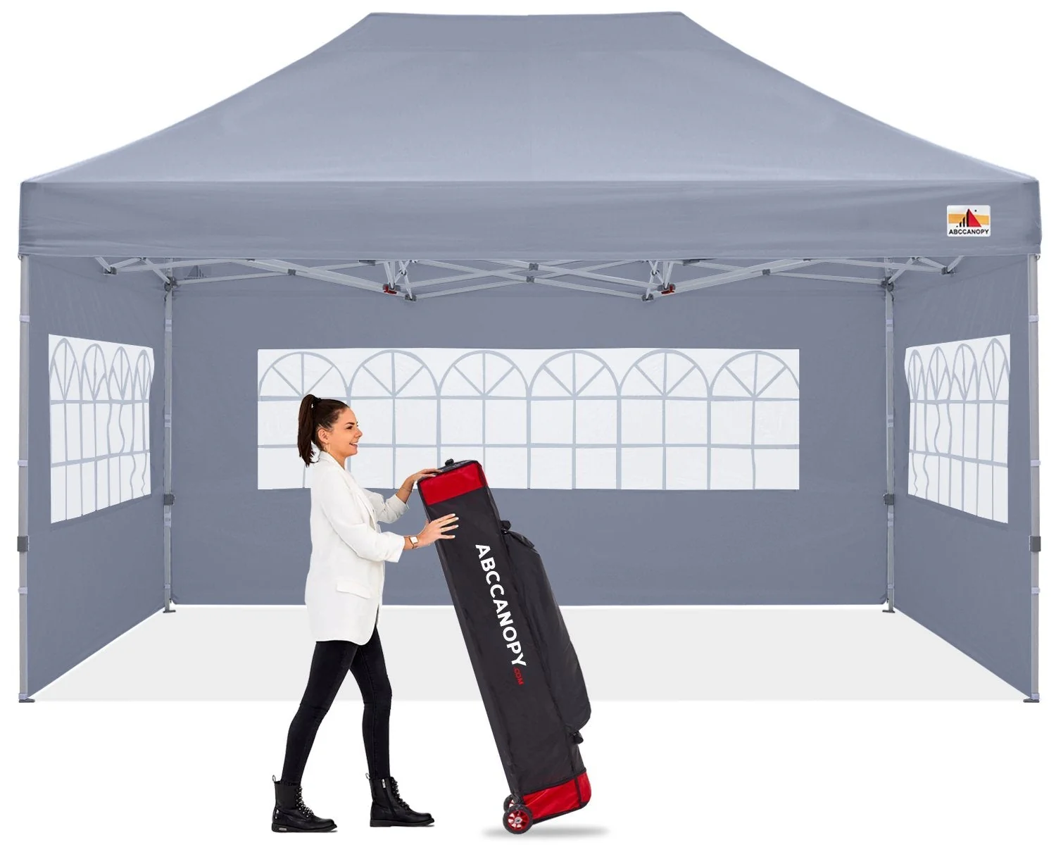 S1 Nova Base™-Lite Commercial Pop Up Canopy Tent with Window Sidewalls - Image 9