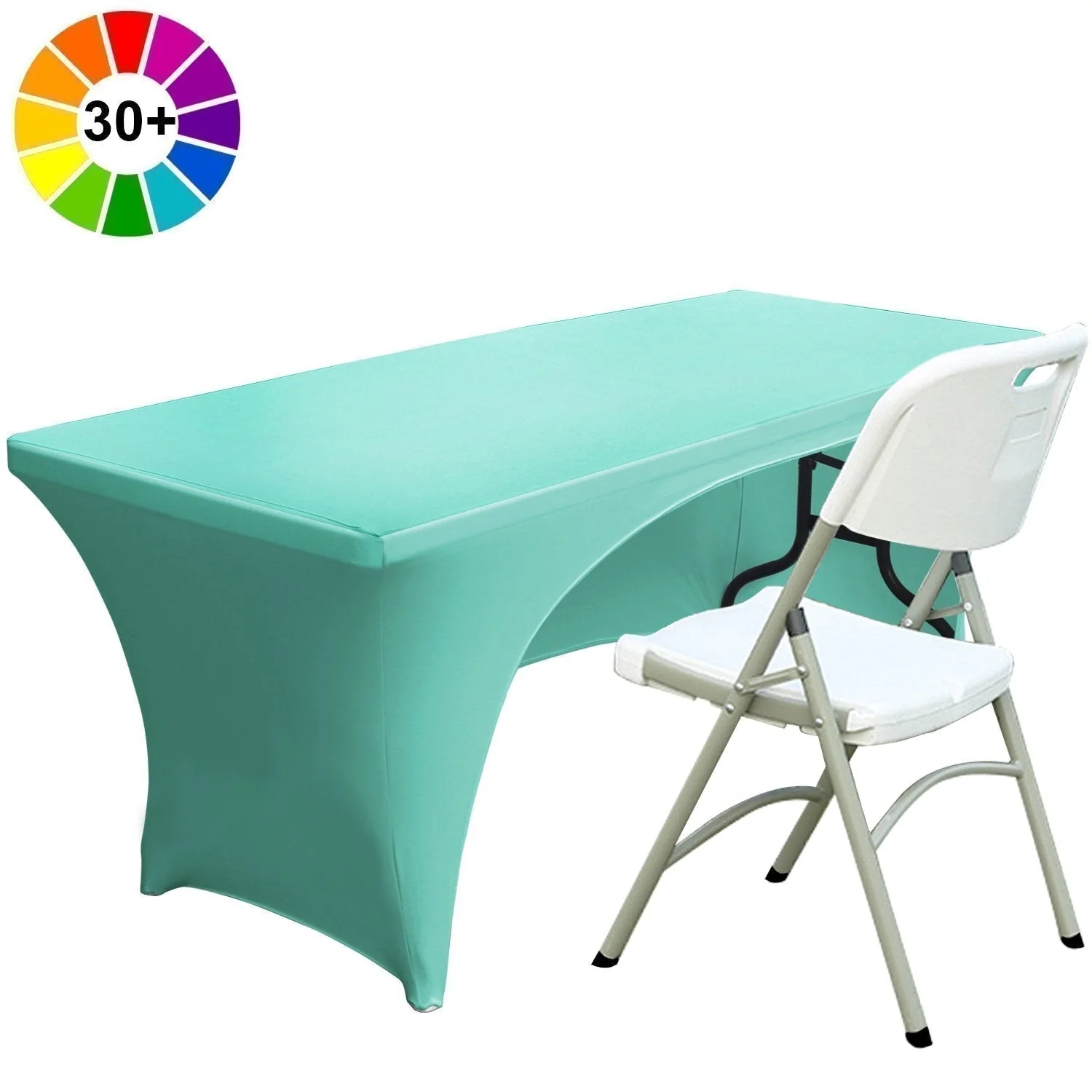 Spandex Table Cover Fitted Polyester Tablecloth（Incomplete encirclement） - Image 17