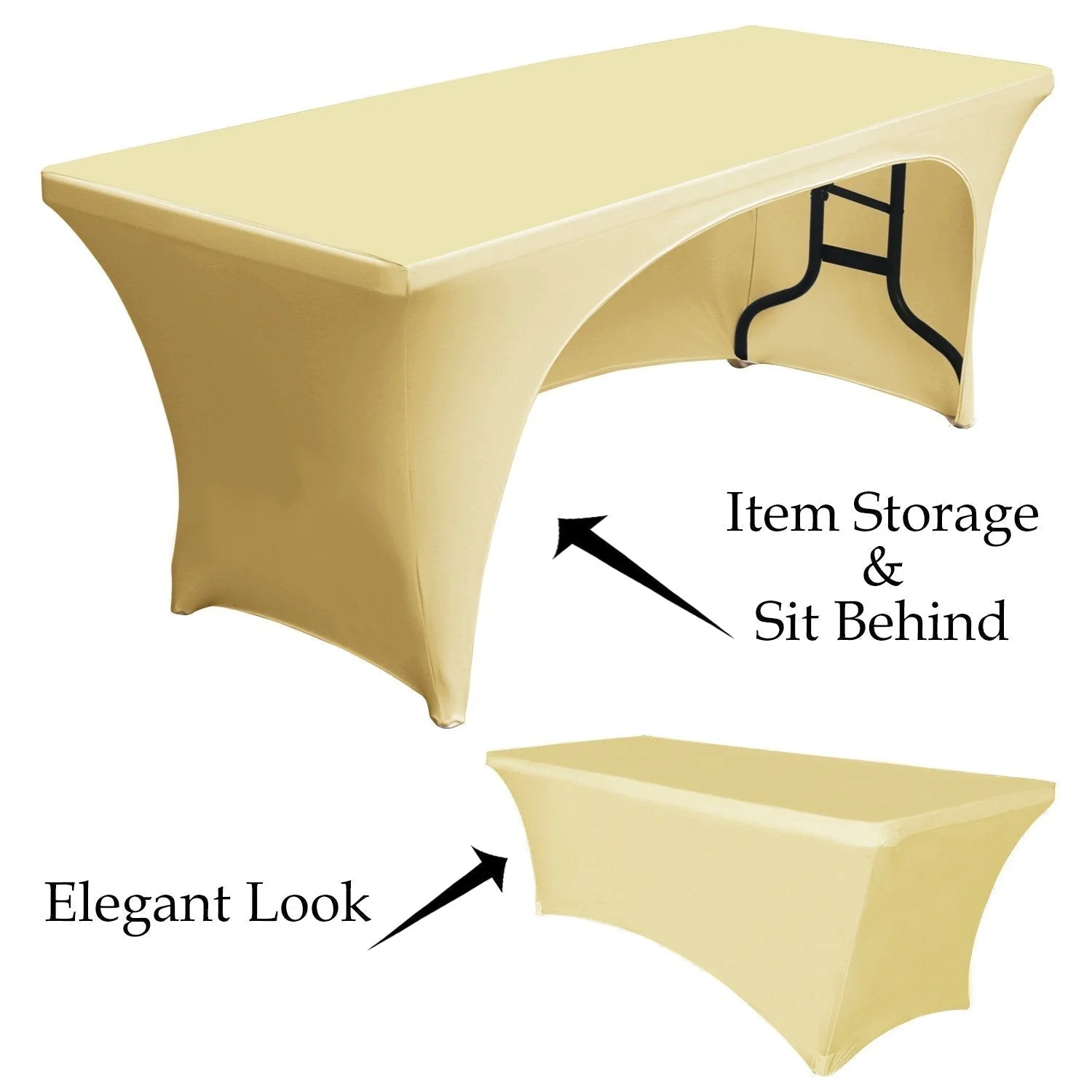 Spandex Table Cover Fitted Polyester Tablecloth（Incomplete encirclement） - Image 19