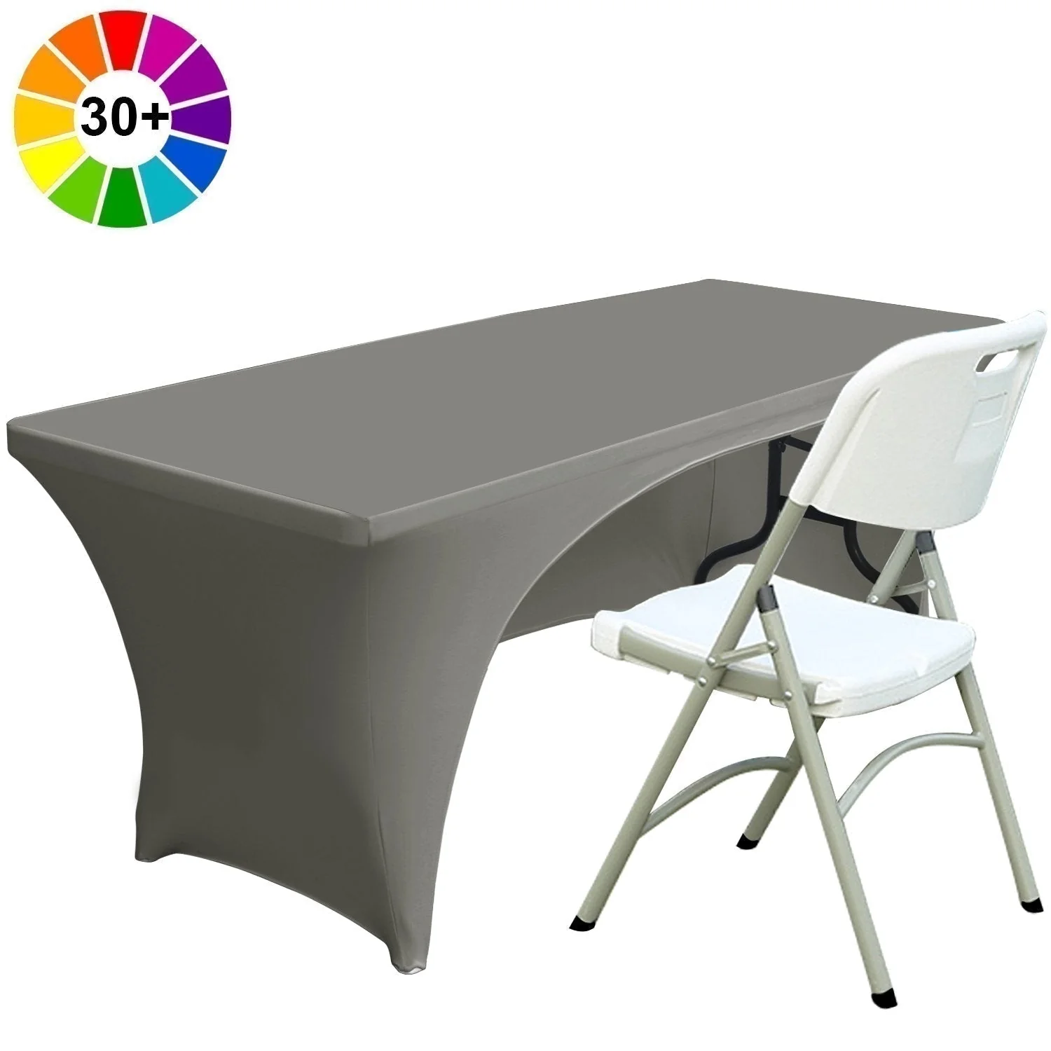 Spandex Table Cover Fitted Polyester Tablecloth（Incomplete encirclement） - Image 4