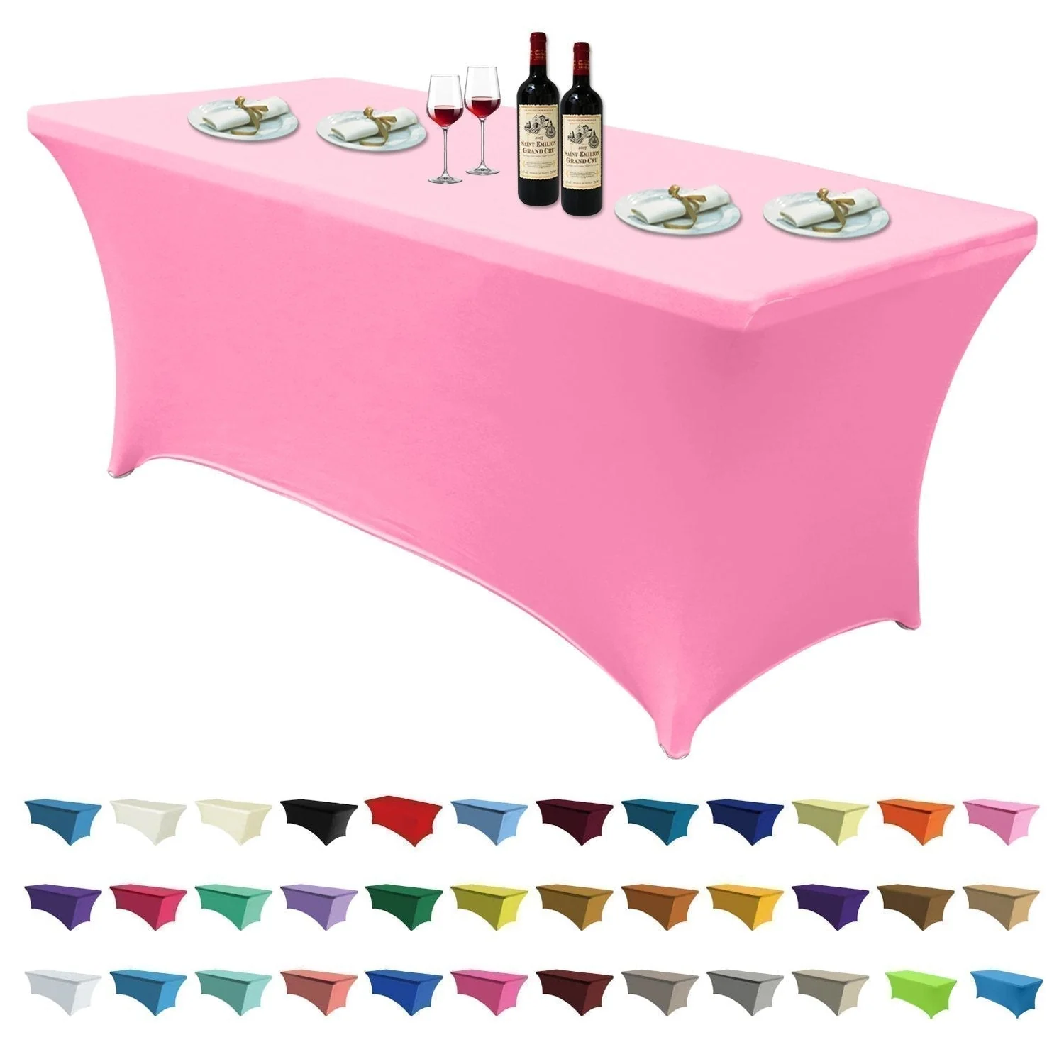 Spandex Tablecloths for Home Rectangular Table 1PC - Image 21
