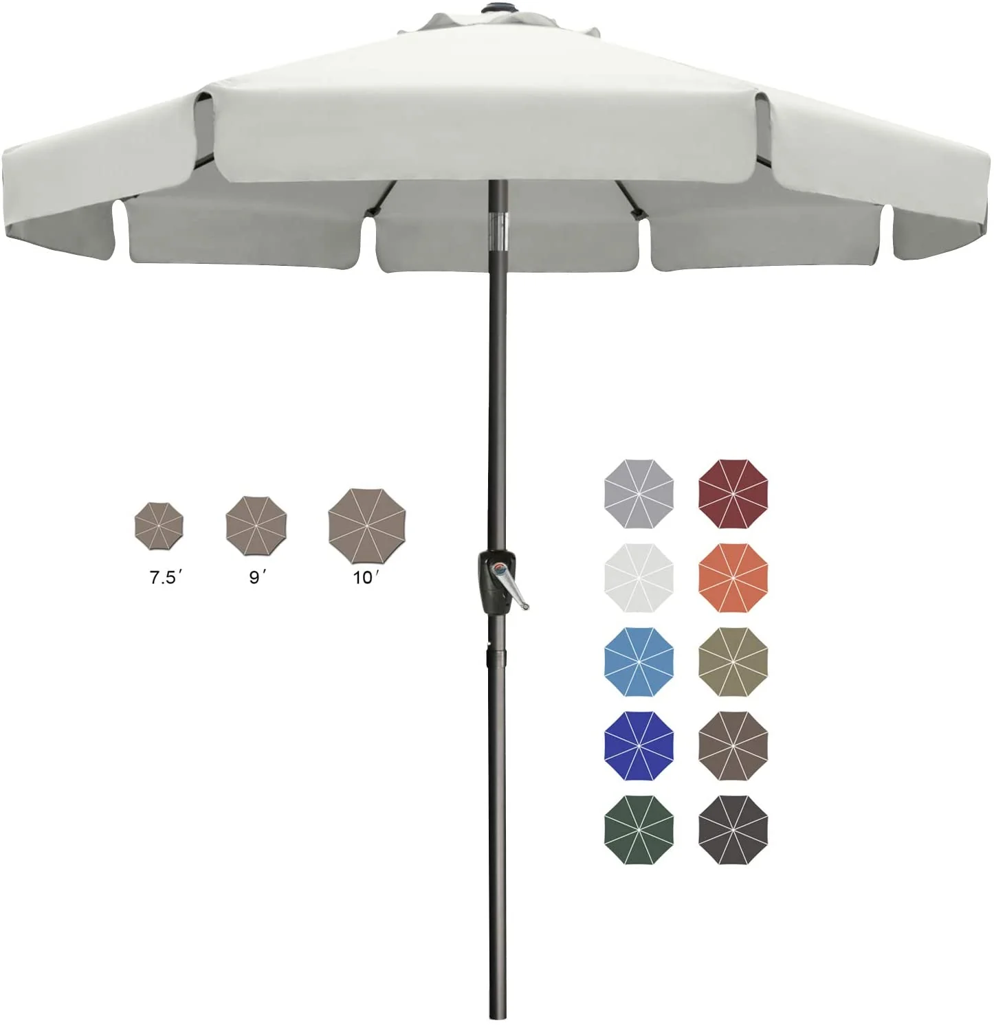 Table Market Umbrella Patio Umbrella - Image 10