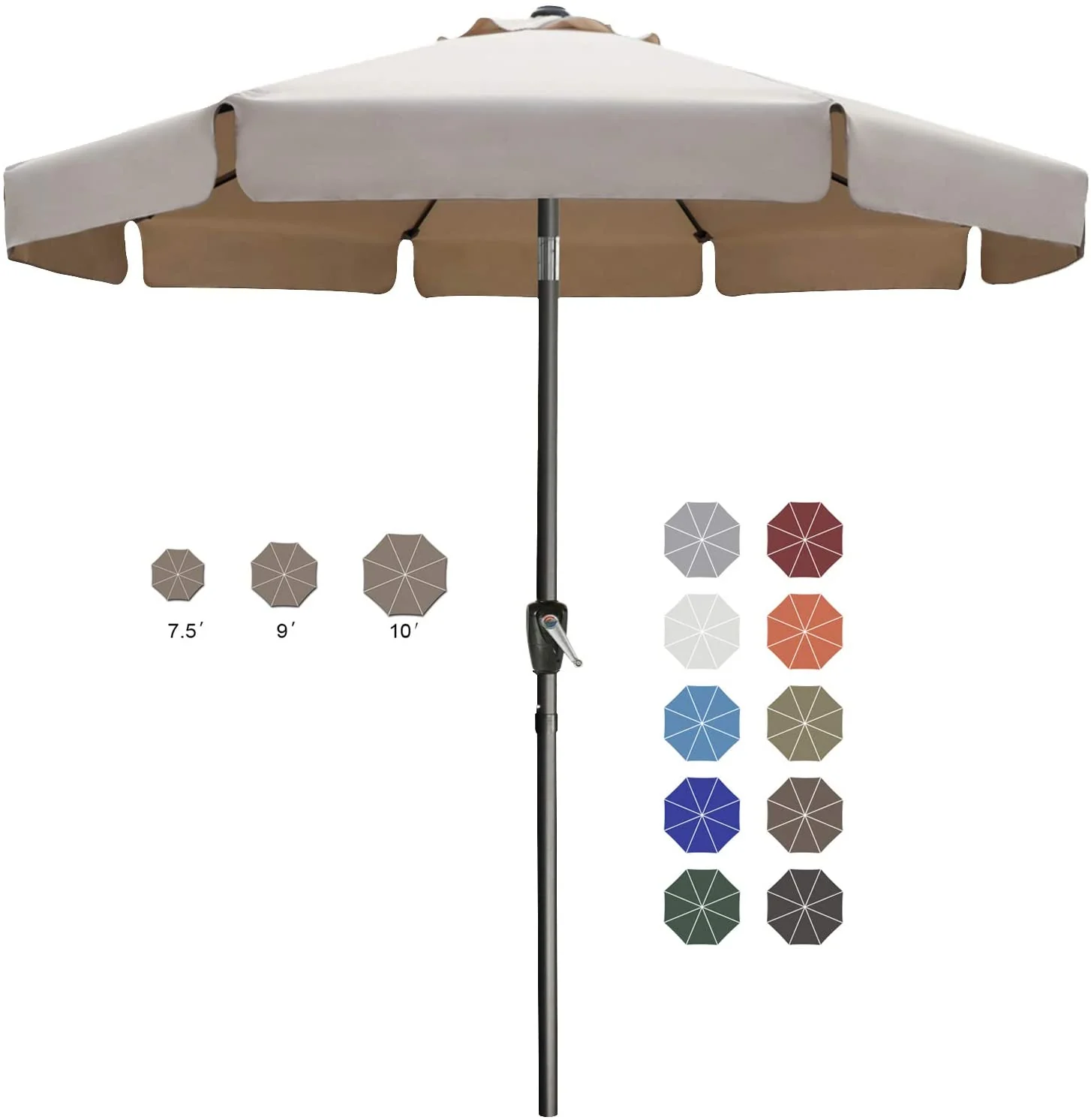 Table Market Umbrella Patio Umbrella - Image 12