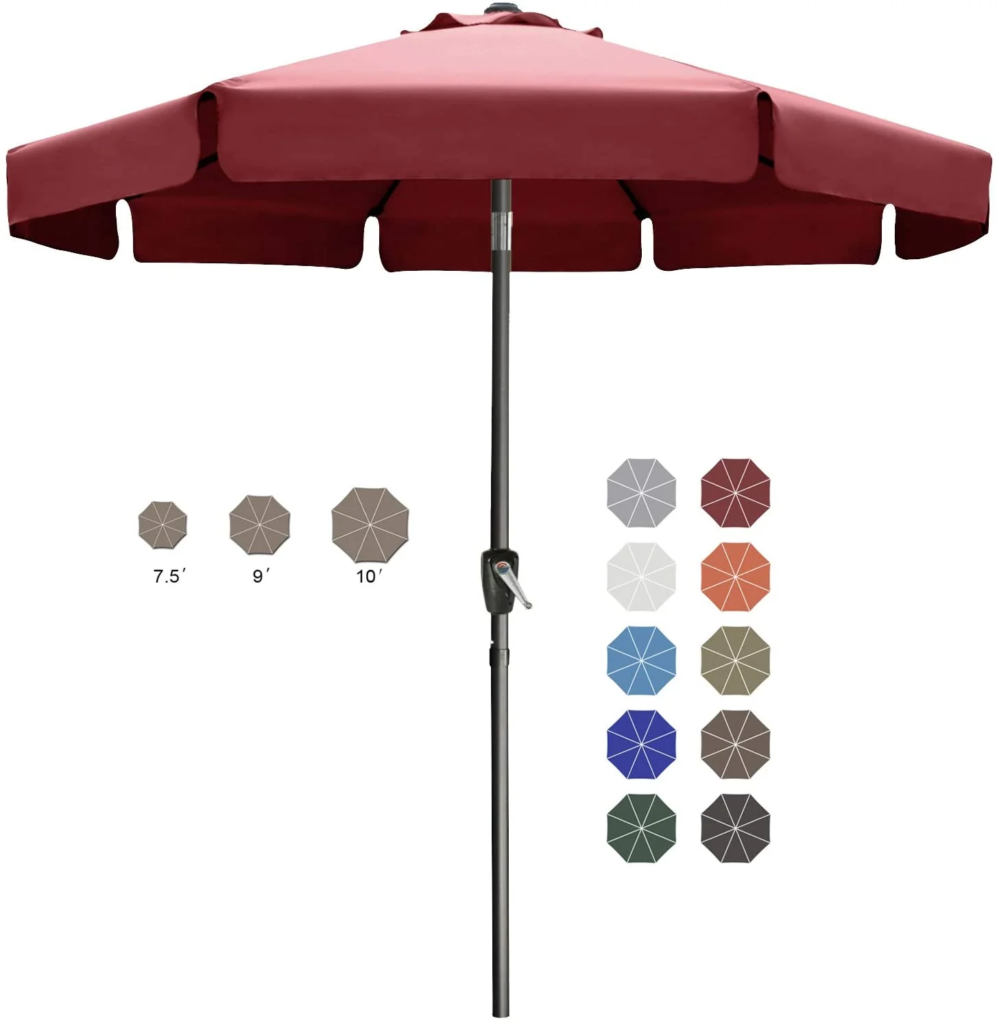 Table Market Umbrella Patio Umbrella - Image 19