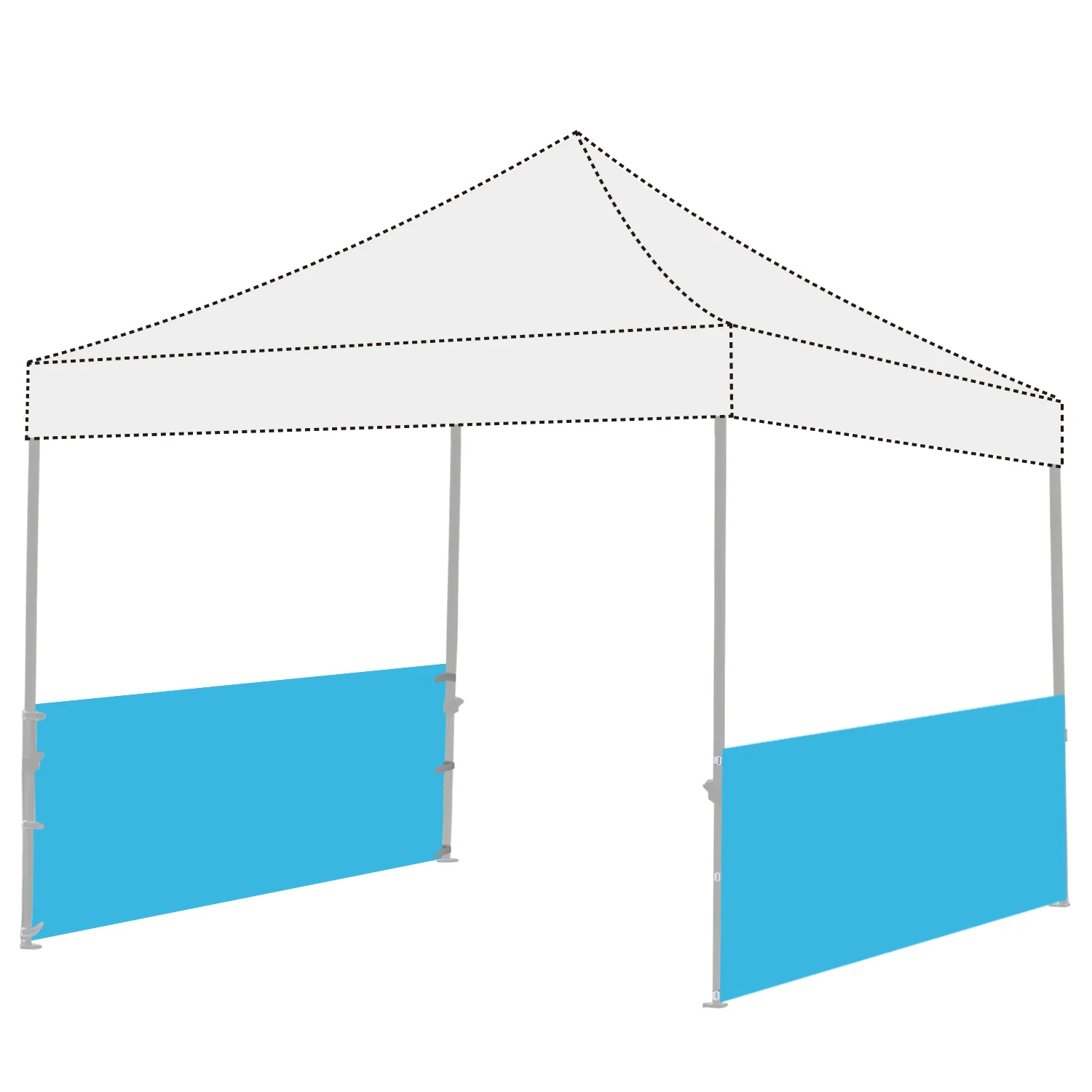 Two Half Walls For Pop Up Party Tent Canopy - Image 4