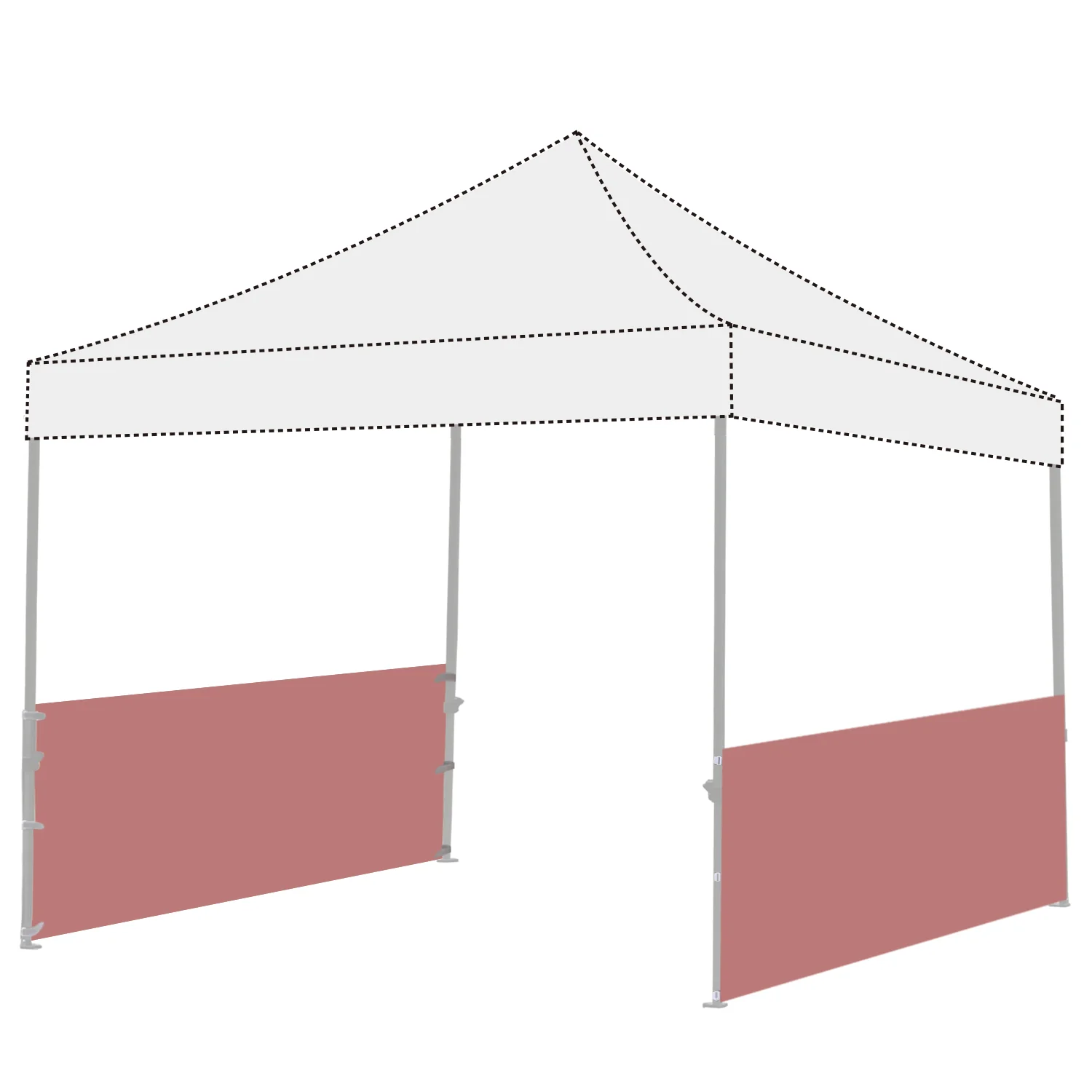 Two Half Walls For Pop Up Party Tent Canopy - Image 8
